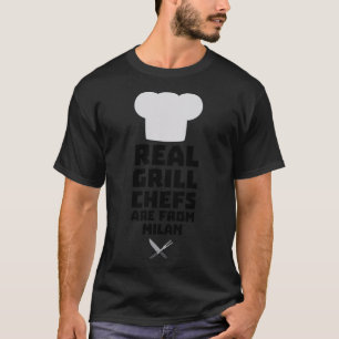 Real Grill Chefs komt van de regenboog van Milaan. T-shirt