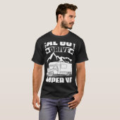Real Guys Drive Camper Van Camp Travel Hiking Camp T-shirt (Voorkant volledig)
