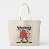 Real Heroes Draag Scrubs Canvas tas – herbruikbare (Achterkant)