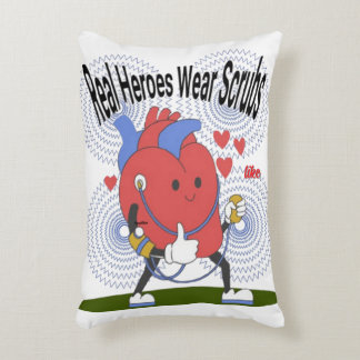 Real Heroes Draag Scrubs Pillow - Verpleegkundige  Accent Kussen