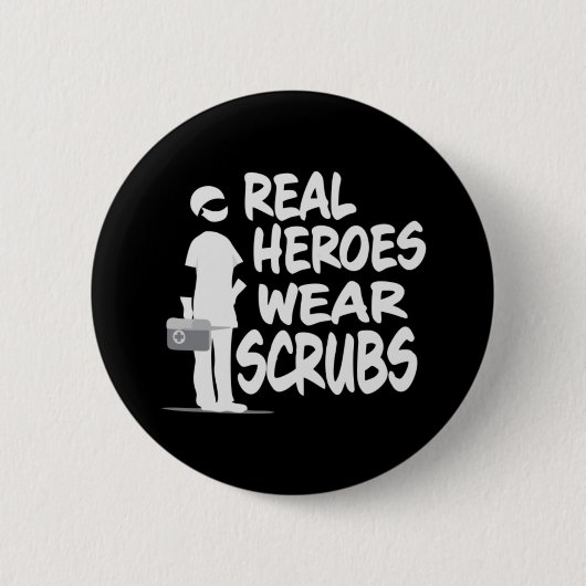 Real Heroes Draag struisvogels Ronde Button 5,7 Cm (Voorkant)