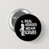 Real Heroes Draag struisvogels Ronde Button 5,7 Cm (Voorkant /achterkant)