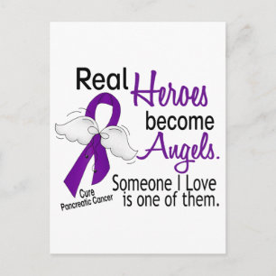 Real Heroes wordt Angels Pancreatic Cancer Briefkaart