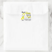 Real Heroes wordt Angels Sarcoma Ronde Sticker (Tas)