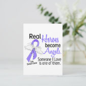 Real Heroes wordt Angels Stomach Cancer Briefkaart (Staand voorkant)