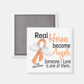 Real Heroes wordt Angels Uterine Cancer Magneet (Voorkant / Achterkant)