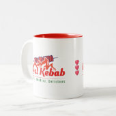 Real Kebab Coffee Tweekleurige Koffiemok (Voorkant links)