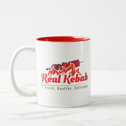Real Kebab Coffee Tweekleurige Koffiemok (Links)