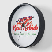 Real Kebab Logo wandklok (Hoek)