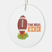 Real Kicker Keramisch Ornament (Links)