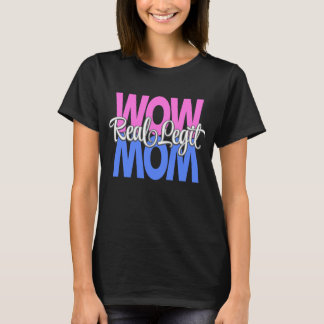 Real Legit Wow mam print (roze, blauw, wit) T-shirt