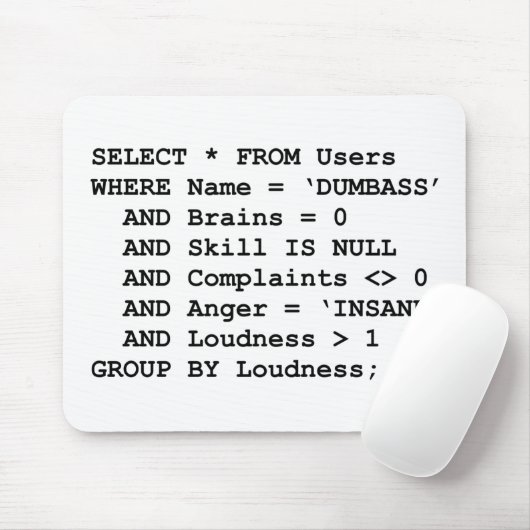 Real Life SQL Muismat (Met muis)