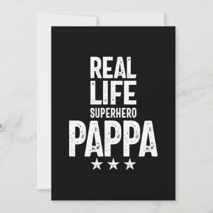 Real Life Superheld Pappa   Vader Gift Bedankkaart