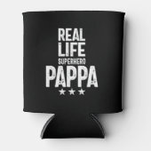 Real Life Superheld Pappa | Vader Gift Blikjeskoeler (Voorkant)