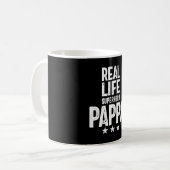 Real Life Superheld Pappa | Vader Gift Koffiemok (Voorkant links)