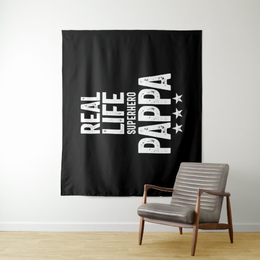 Real Life Superheld Pappa | Vader Gift Wandkleed (In situ)