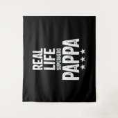 Real Life Superheld Pappa | Vader Gift Wandkleed (Voorkant)