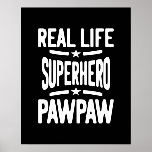 Real Life Superheld Pawpaw | vader opa Poster (Voorkant)