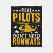 Real Lots Don't Need Runways  Fleece Deken (Voorkant)