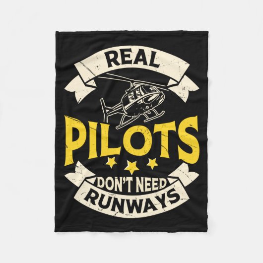 Real Lots Dont Need Runways Long Sleeve  Fleece Deken (Voorkant)