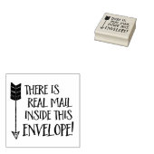 Real Mail Inside Envelope Art Rubberstempel (Gestempeld)