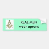 REAL MAN draag Bumpersticker (Voorkant)