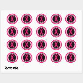 REAL MAN DRAAG PINK RONDE STICKER (Vel)