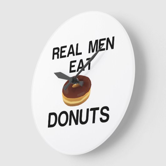 REAL MAN EAT DONUT GROTE KLOK (Hoek)