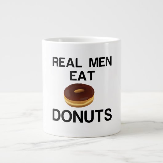 REAL MAN EAT DONUT GROTE KOFFIEKOP (Voorkant)
