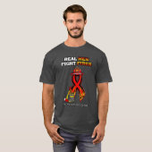 REAL MAN FIGHT FIGHT FIGHT T-SHIRT (Voorkant volledig)