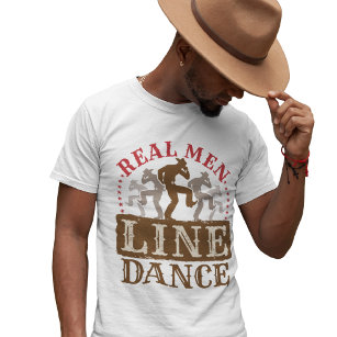Real Man Line Dance Country Dansing T-shirt