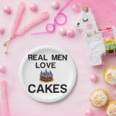 REAL MAN LOVE CAKES PAPIEREN BORDJE (Feest)