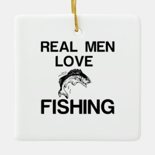 REAL MAN LOVE VIST KERAMISCH ORNAMENT