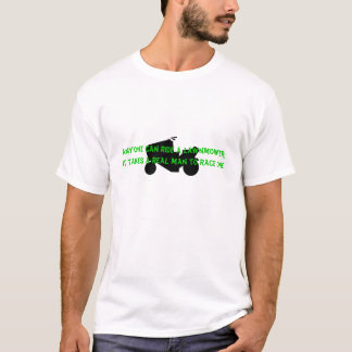 Real Man Mower Lawnmower Racing - V2 T-shirt