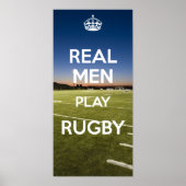 REAL MAN PLAY RUGBY POSTER (Voorkant)