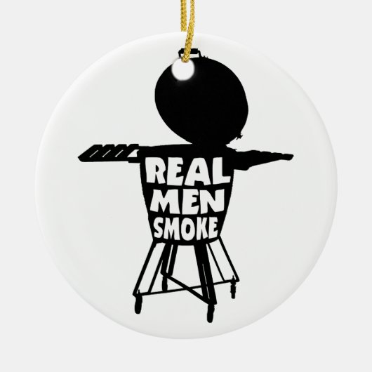 REAL MAN ROOK KERAMISCH ORNAMENT (Voorkant)