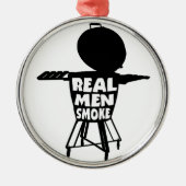REAL MAN ROOK METALEN ORNAMENT (Voorkant)