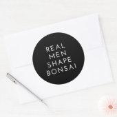 Real Man Shape Bonsai Tree Gift Ronde Sticker (Envelop)