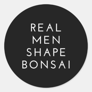 Real Man Shape Bonsai Tree Gift Ronde Sticker