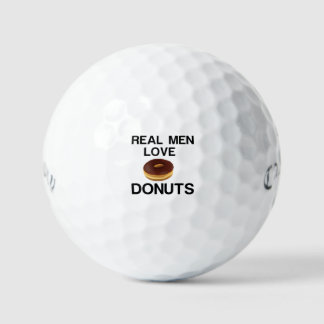 REAL MAN VERLIES DONUTS GOLFBALLEN