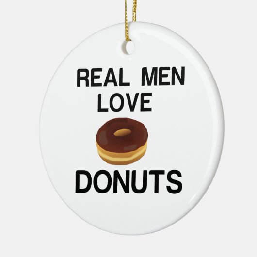 REAL MAN VERLIES DONUTS KERAMISCH ORNAMENT (Links)