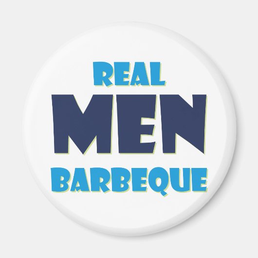 Real Mannen Barbeque Magneet (Voorkant)