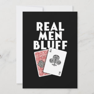 Real Mannen Bluff Poker Player Gambler Casino Gift Kaart