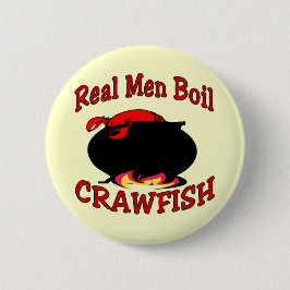 Real Mannen Boil Crawfish Ronde Button 5,7 Cm