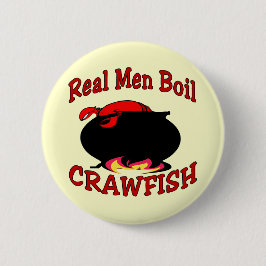 Real Mannen Boil Crawfish Ronde Button 5,7 Cm