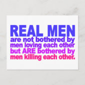 Real Mannen briefkaart (Voorkant)