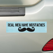 Real Mannen Bumpersticker (Op auto)