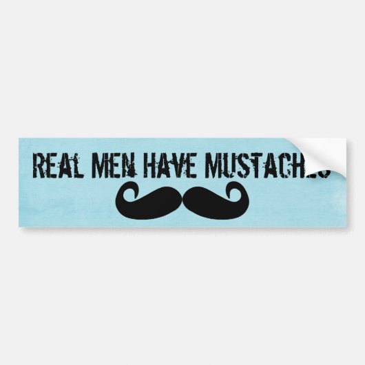 Real Mannen Bumpersticker (Voorkant)