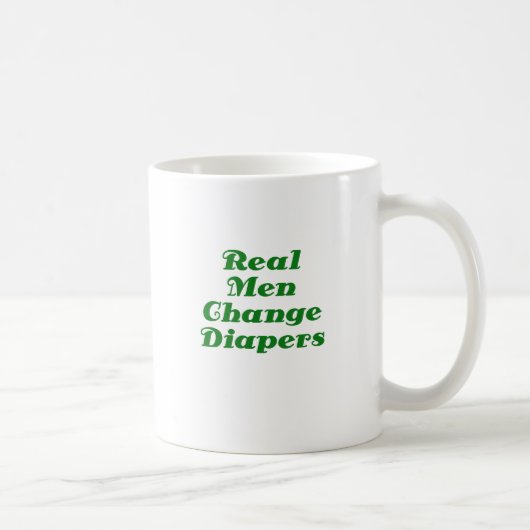 Real Mannen Change Diapers Koffiemok (Rechts)