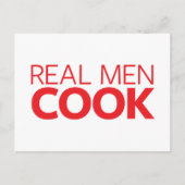 Real Mannen Cook Briefkaart (Voorkant)